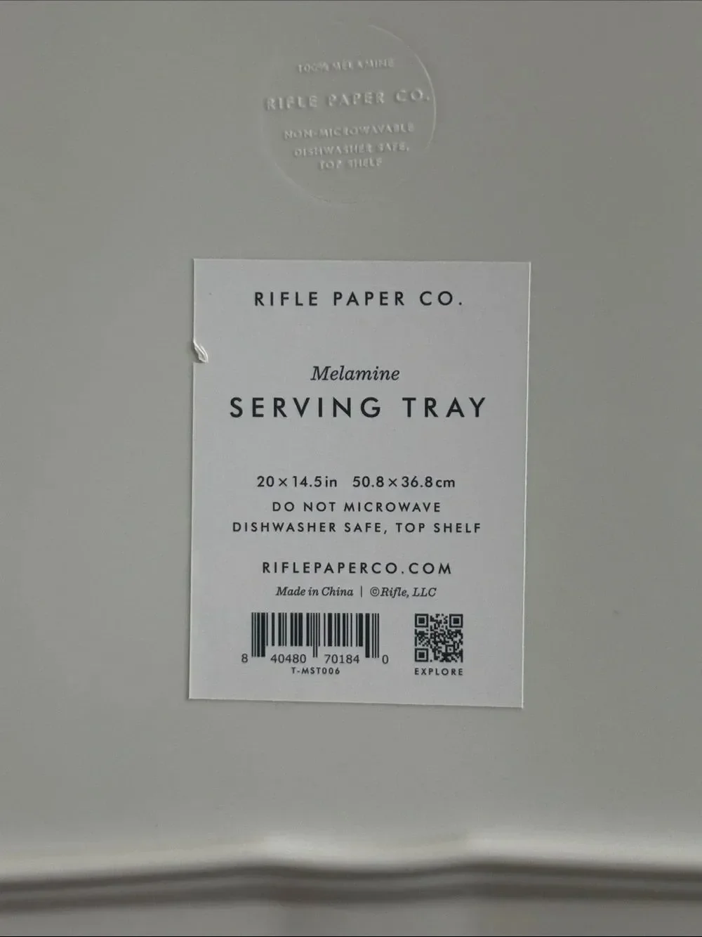 Rifle Paper Co. Melamine Serving Tray in Garden Party!